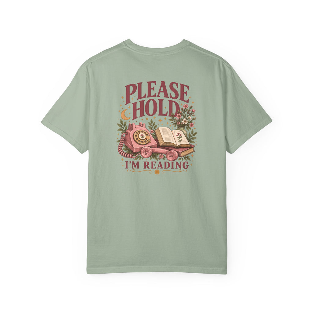 The Please Hold I'm Reading Tee