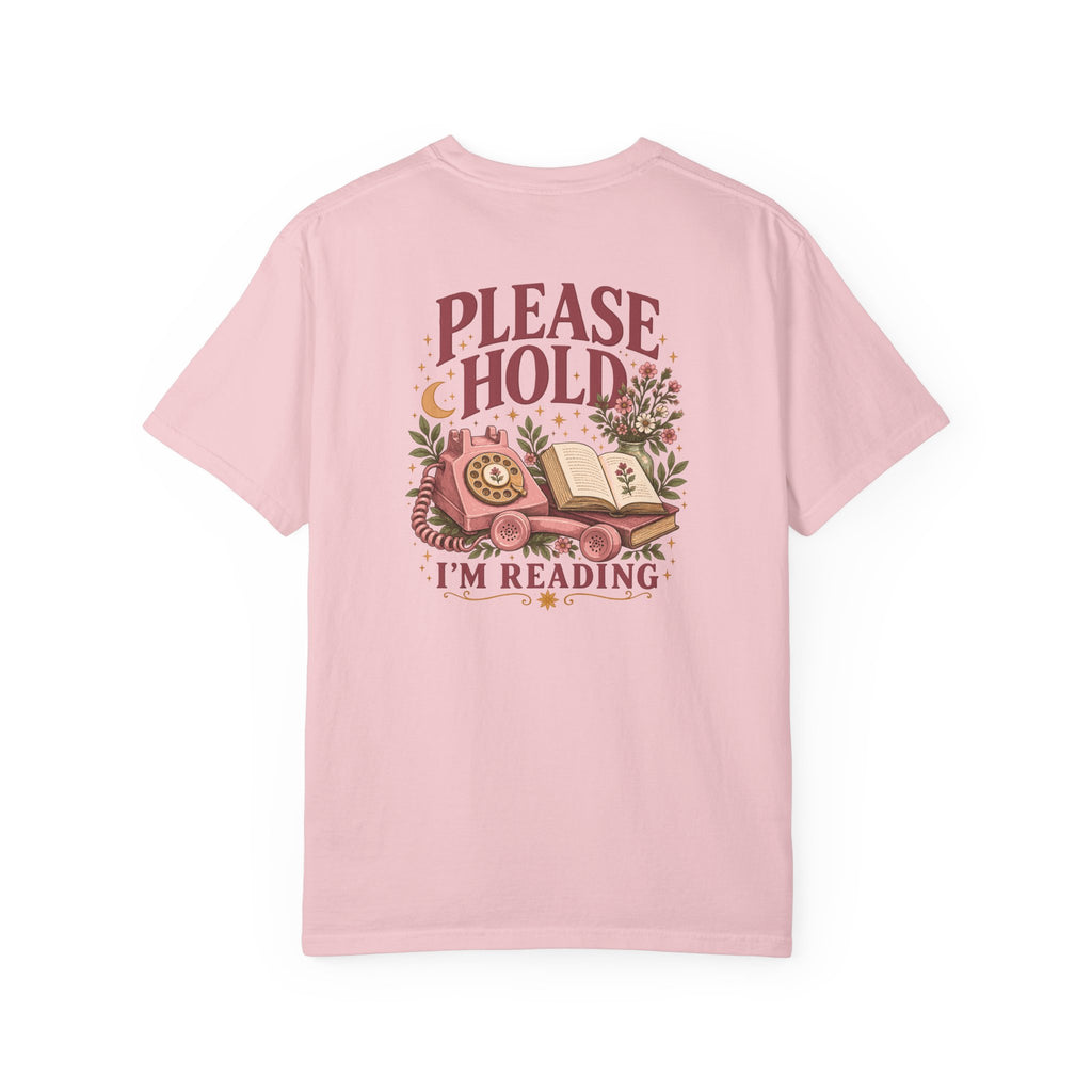 The Please Hold I'm Reading Tee